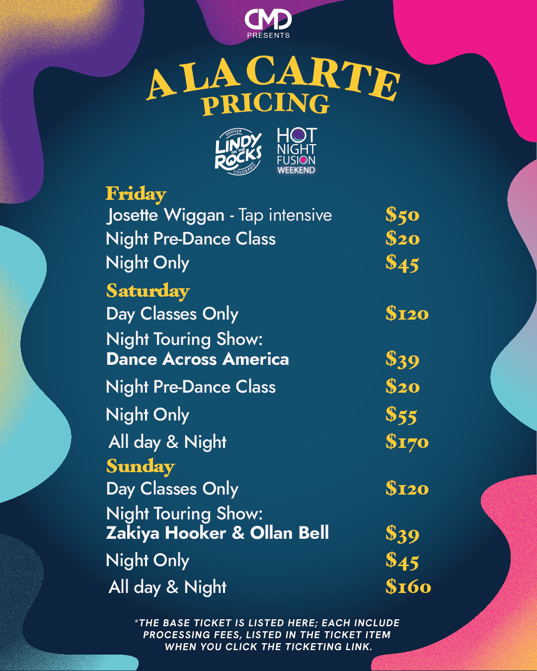 HNFW LOTR A la carte Pricing