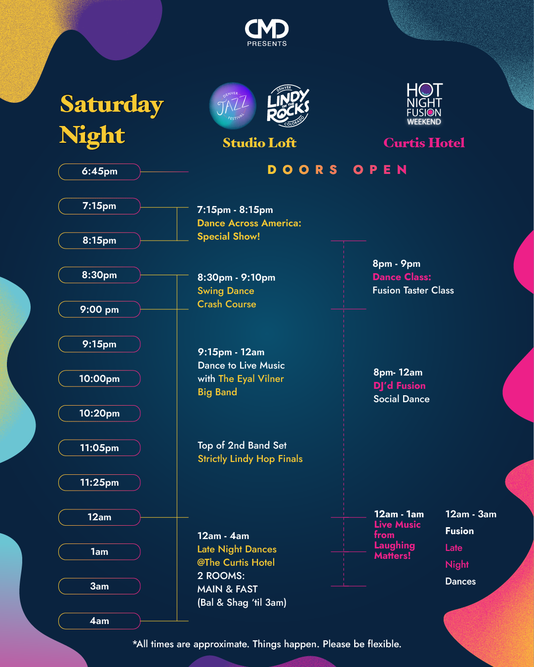 DJF LOTR HNF Schedule SAT Night