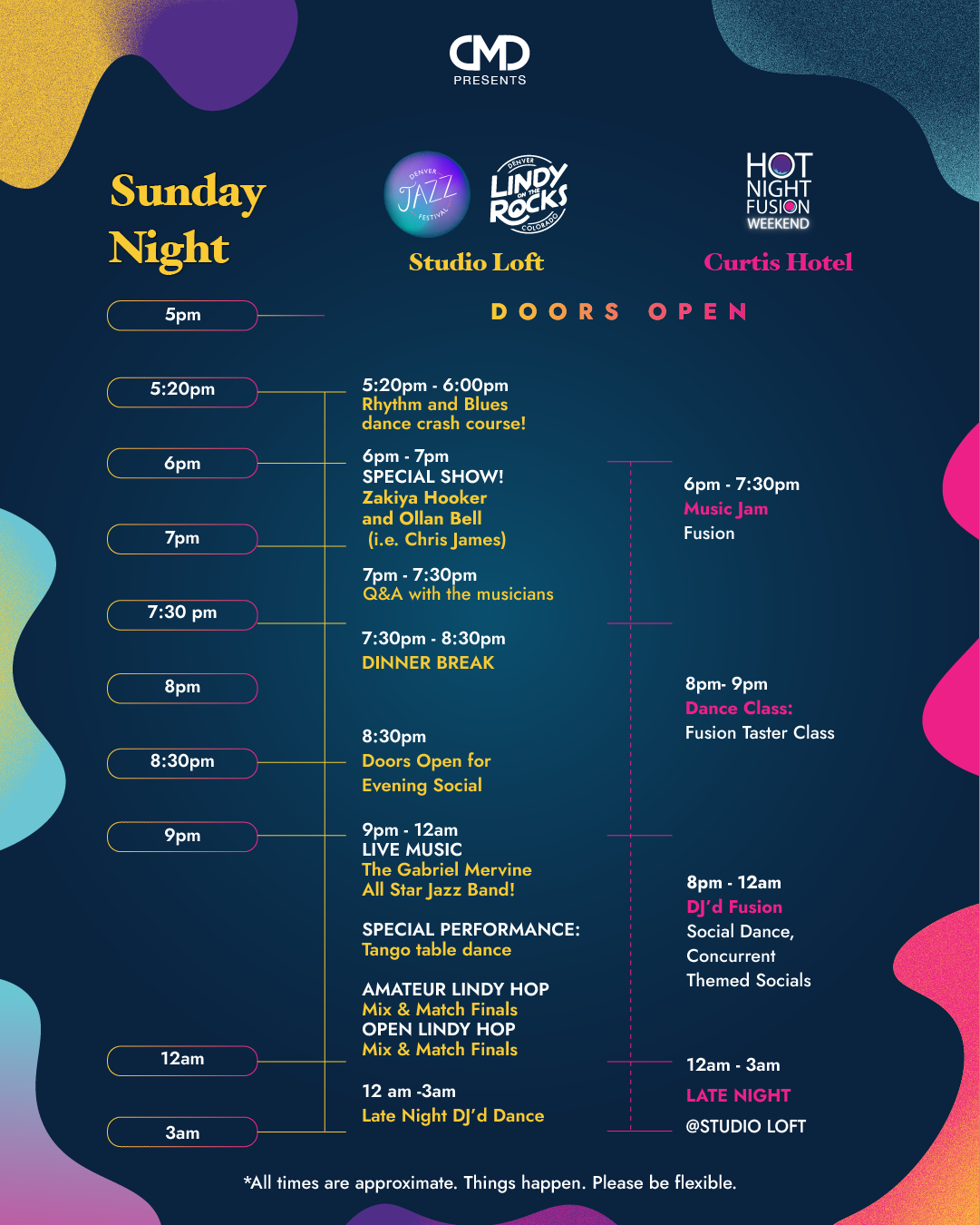 DJF LOTR HNF Schedule SUN night